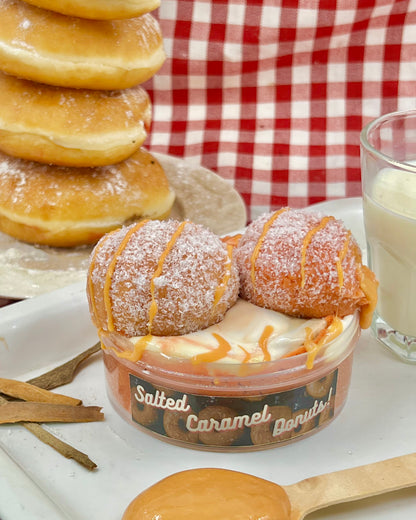 SALTED CARAMEL DONUTS WITH CINNAMON