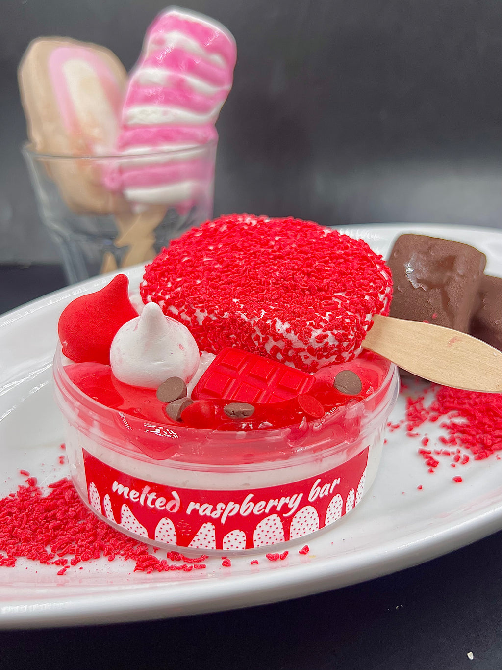 Melted Raspberry MELTED RASPBERRY BAR SLIME – The Slime Space